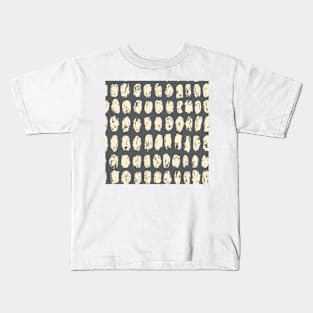 Ivory Dots on Grey Kids T-Shirt